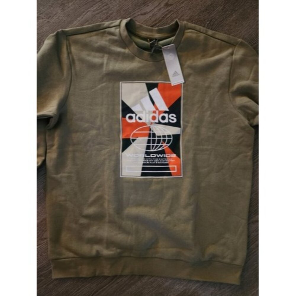 NWT Adidas Men XL Bos Box Crew Sweatshirt HY3065